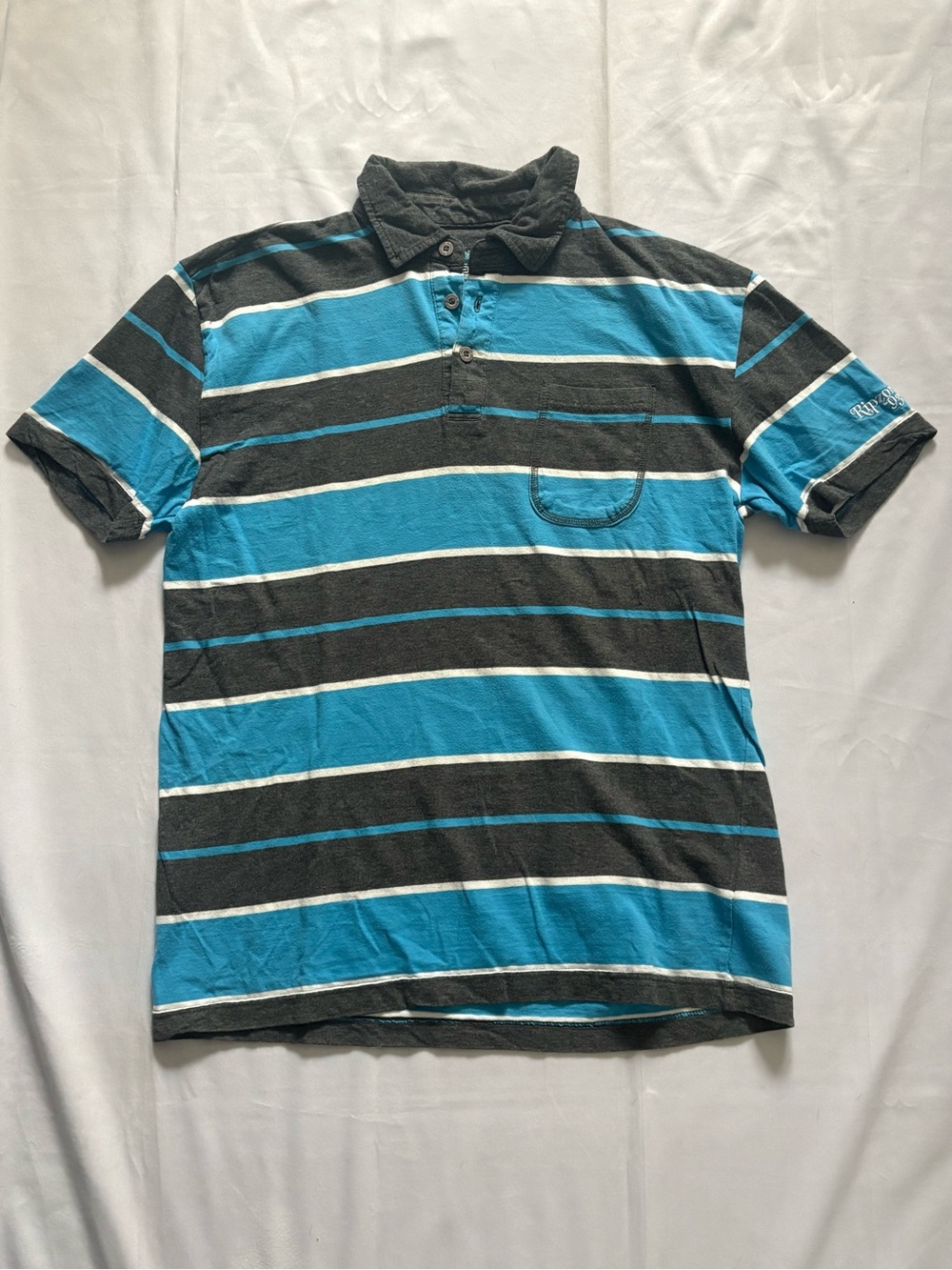 Y2K 2000s style Striped Polo | $20